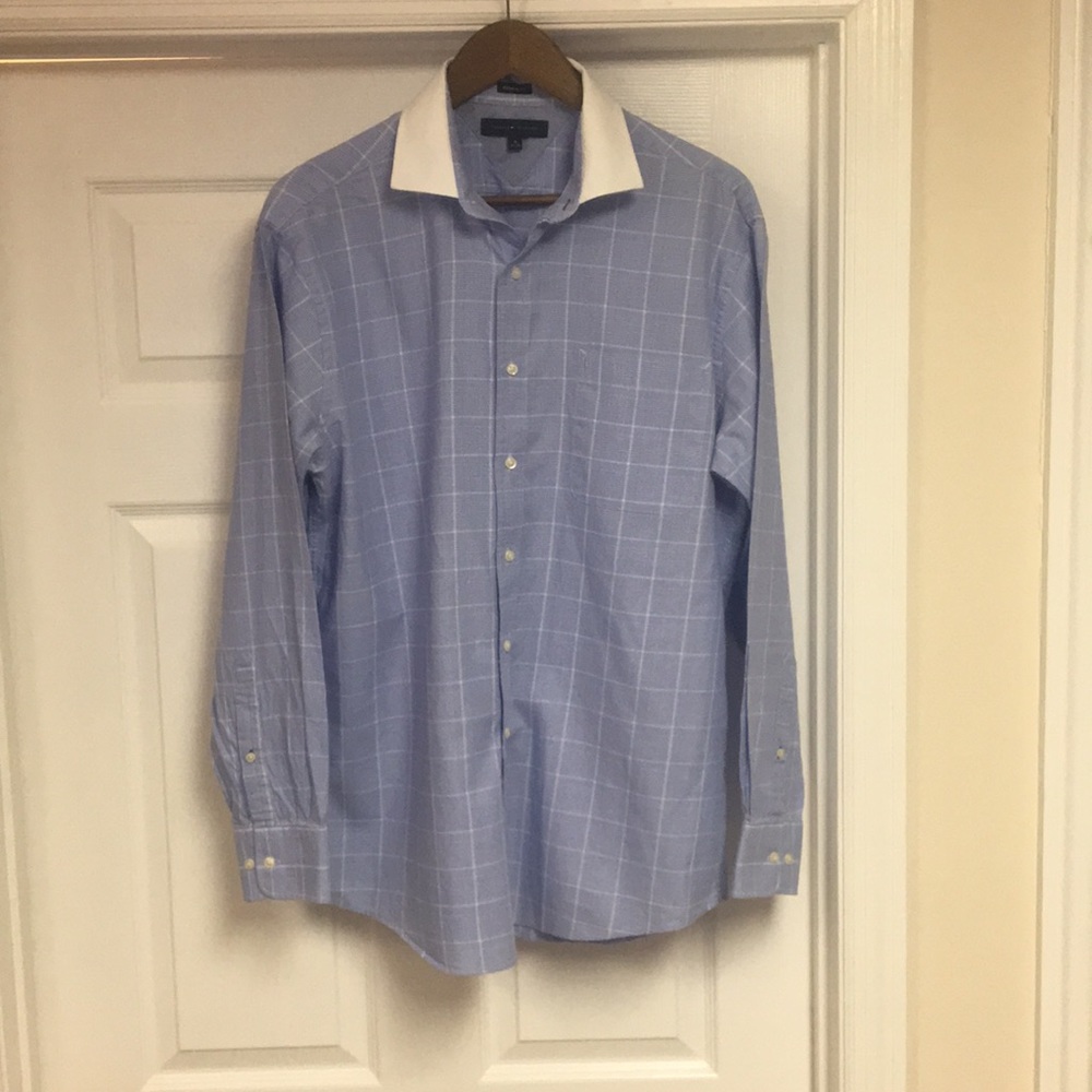 Tommy Hilfiger Dress Shirt 16-34/35 White Colar